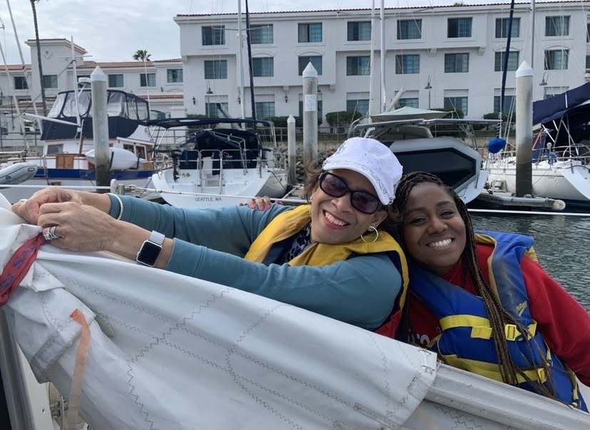Women sharing the fun of sailing